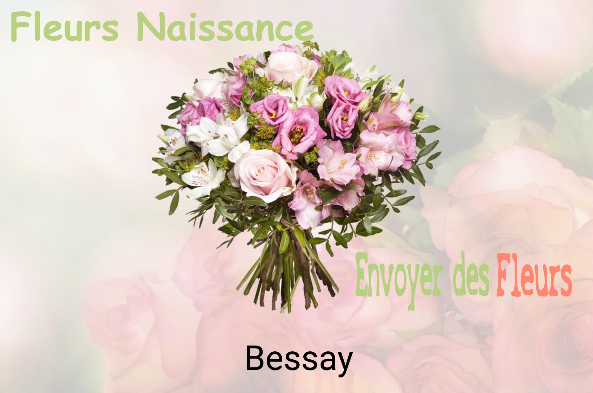 Bouquet de fleurs de naissance livré à Bessay